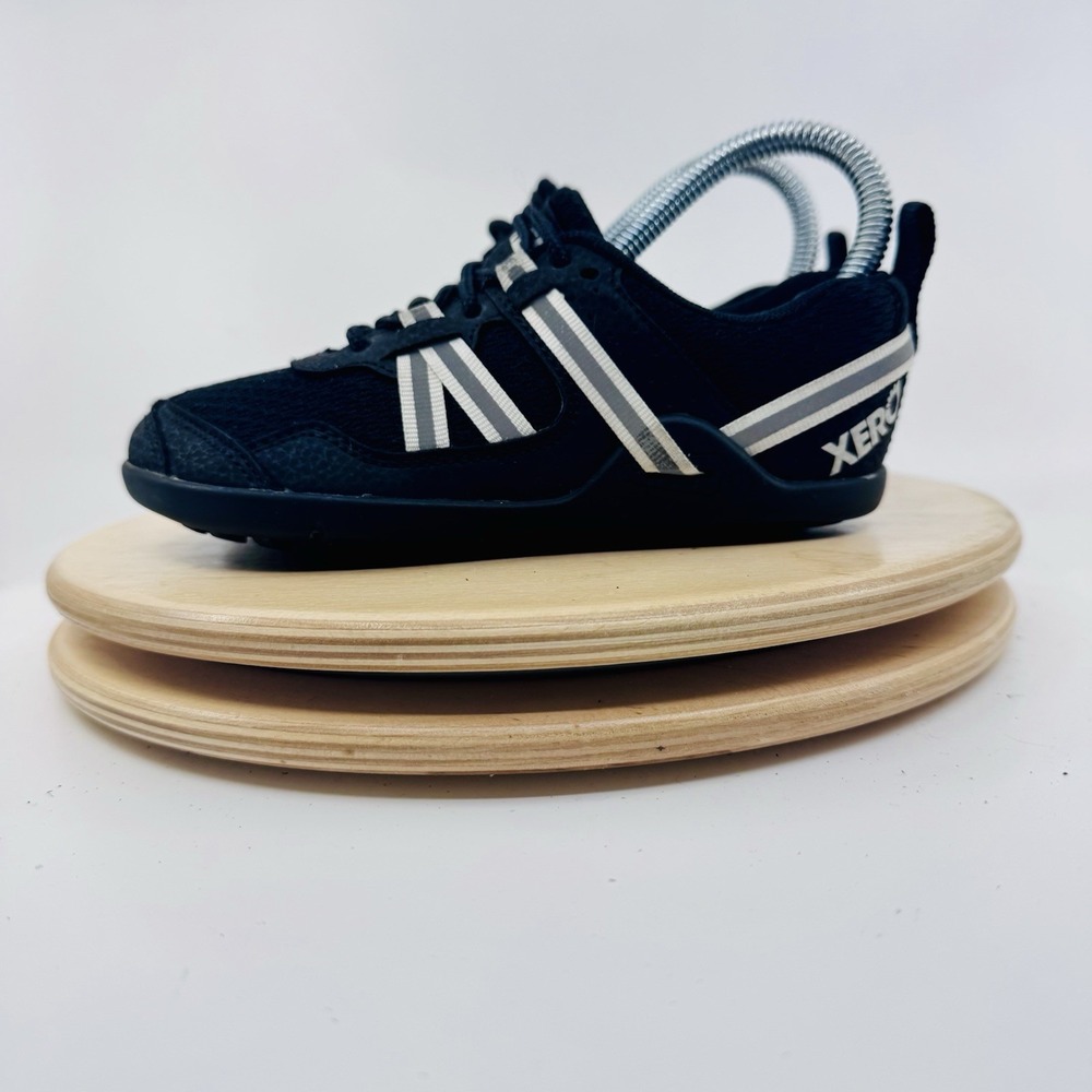 Xero Shoes Prio Kids Youth 12 Black Barefoot Minimalist Zero Drop Sneakers